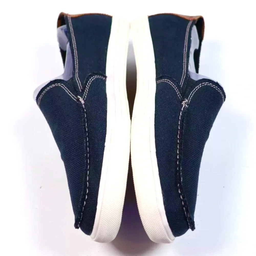 - Chaps Sz 10 Navy Canvas Slip-On Loafers! NEW!